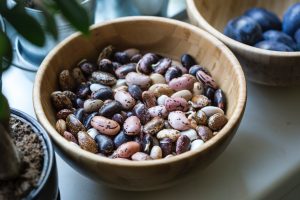 Image shows a bowl of kidney beans.