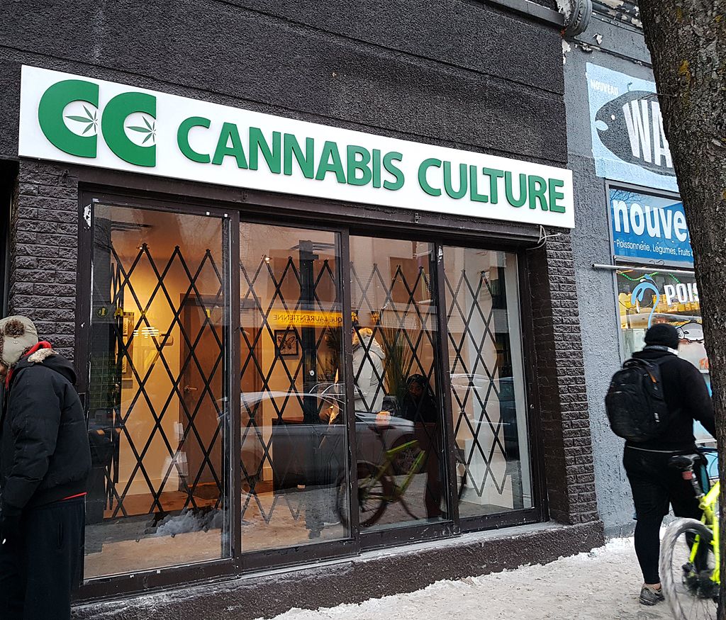 Image of a cannabis storefront